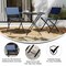 Flash Furniture Brazos Folding Chairs w/Navy Flex Comfort Material Backs and Seats and Black Metal Frames, 2PK TLH-SC-097-NV-02-GG - alternate 4